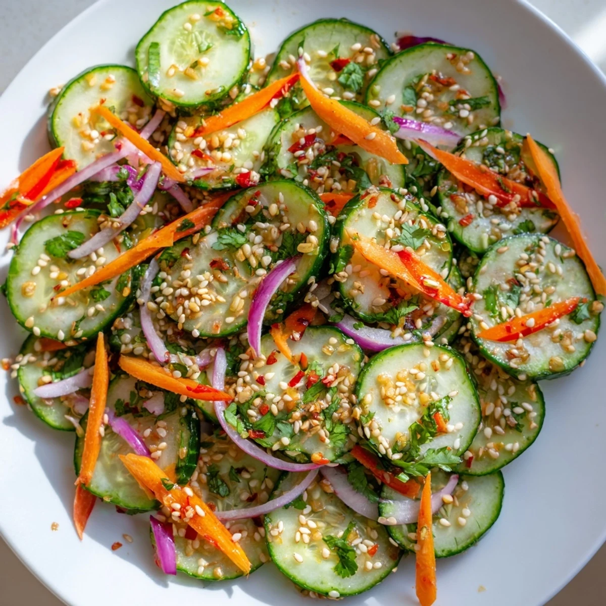 Cucumber Salad Remix Asian Sesame