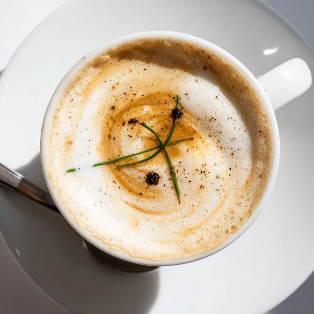 Deliciously unconventional Onion Latte blending espresso with savory caramelized onions.