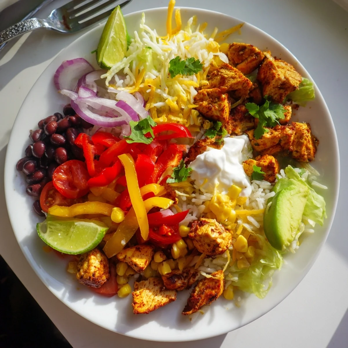Sheet Pan Chicken Burrito Bowls
