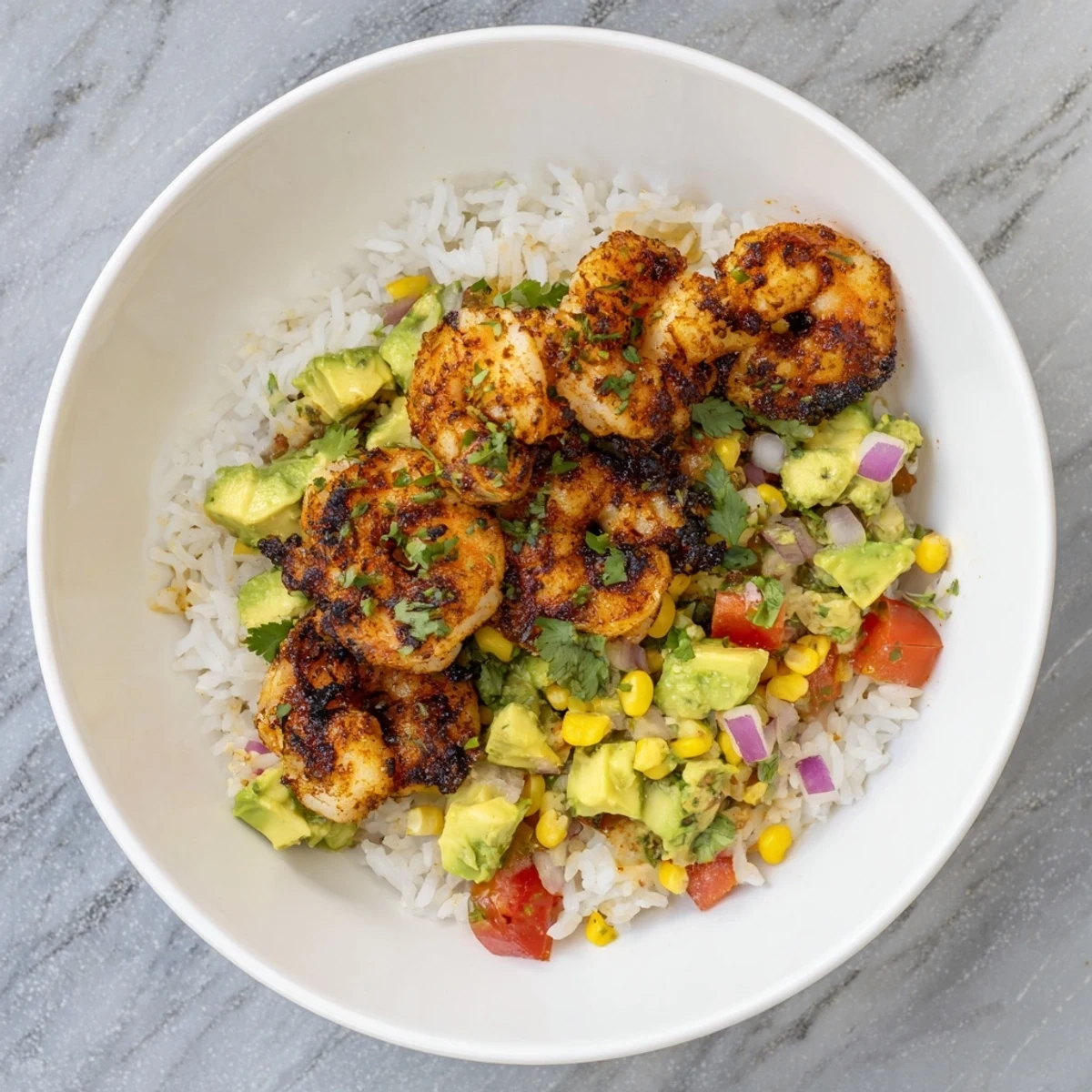 Easy Grilled Shrimp Bowl
