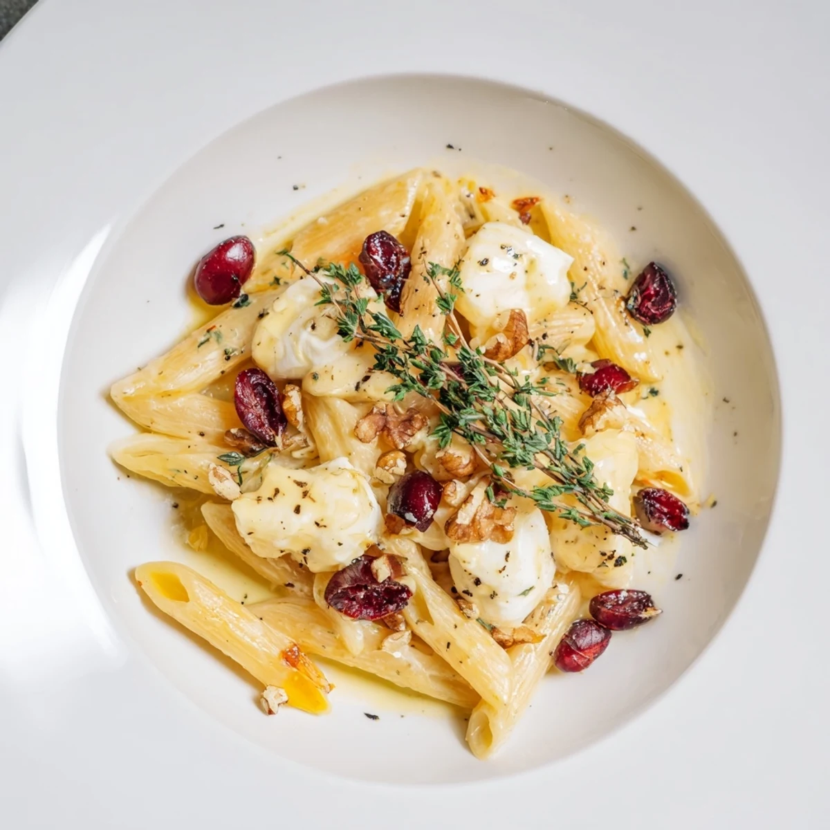 Baked Brie Cranberry Pasta