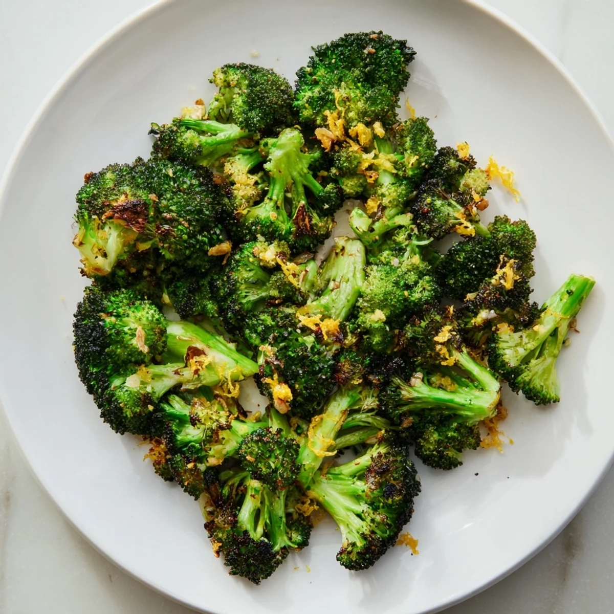 Lemon Garlic Roasted Broccoli
