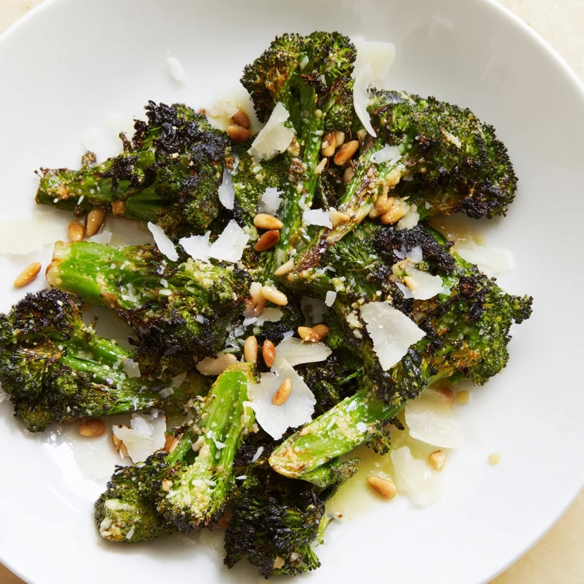 Smoky-edged charred broccoli salad, brightened with lemon, offering a delicious salad idea.