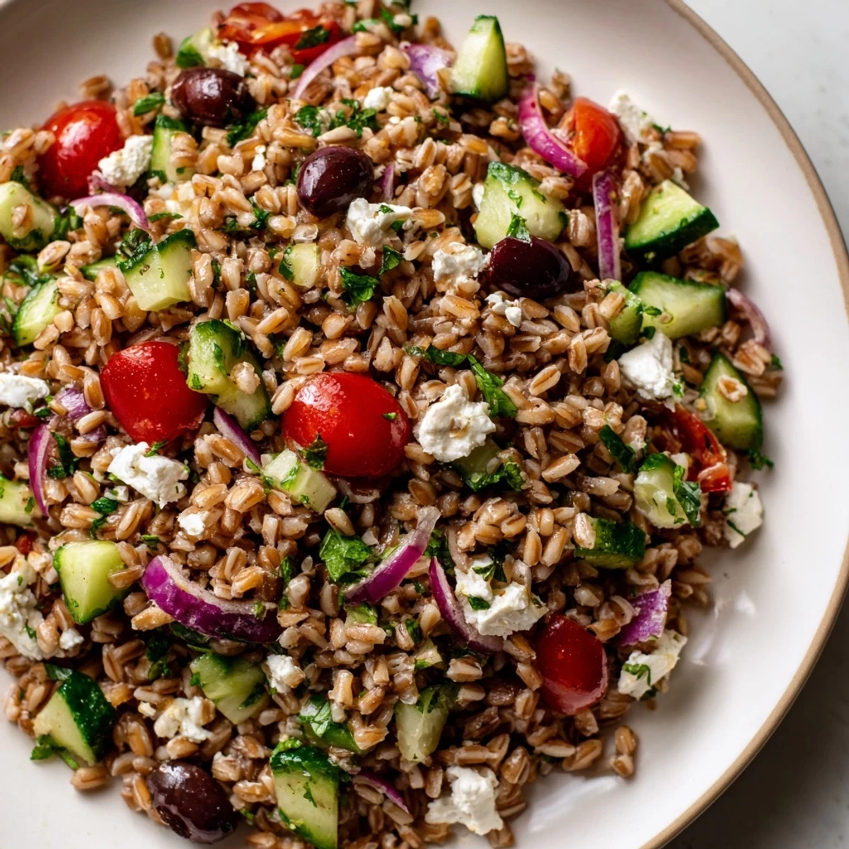 Farro Mediterranean Salad