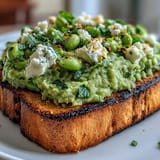 Fava Bean and Mint Bruschetta
