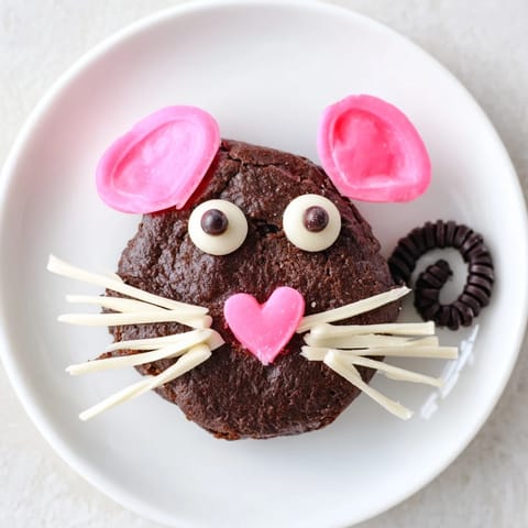 These whimsical Silly Rat Cake Brownie Bites are a fun, chocolatey dessert, perfect for any celebration.