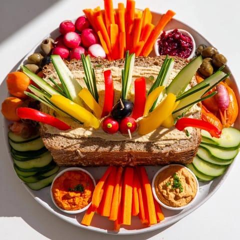 Autumn Hedgehog Dip Platter