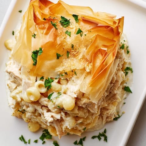 Chicken Pasta Crinkle Cake