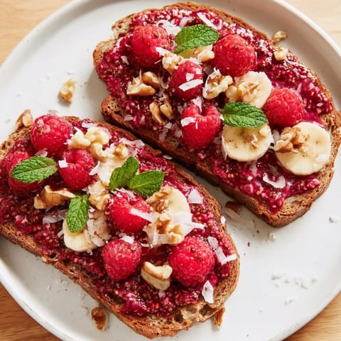 Raspberry Chia Jam Toast