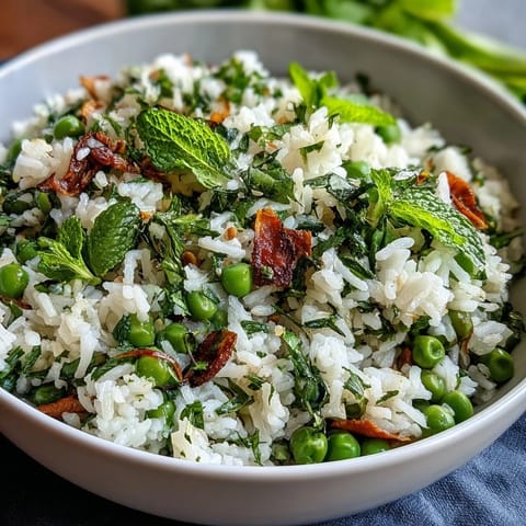 Spring Pea Mint Pilaf