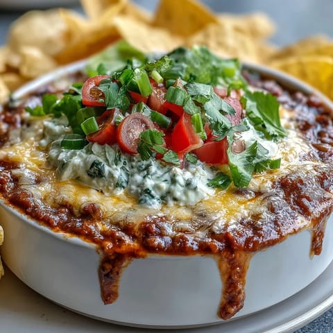 Vibrant taco dip cups layered with refried beans, creamy cheese mixture, and fresh toppings, perfect for parties.