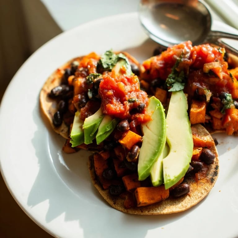 Vibrant Sweet Potato Black Bean Tacos ready for a flavorful, plant-based feast.  