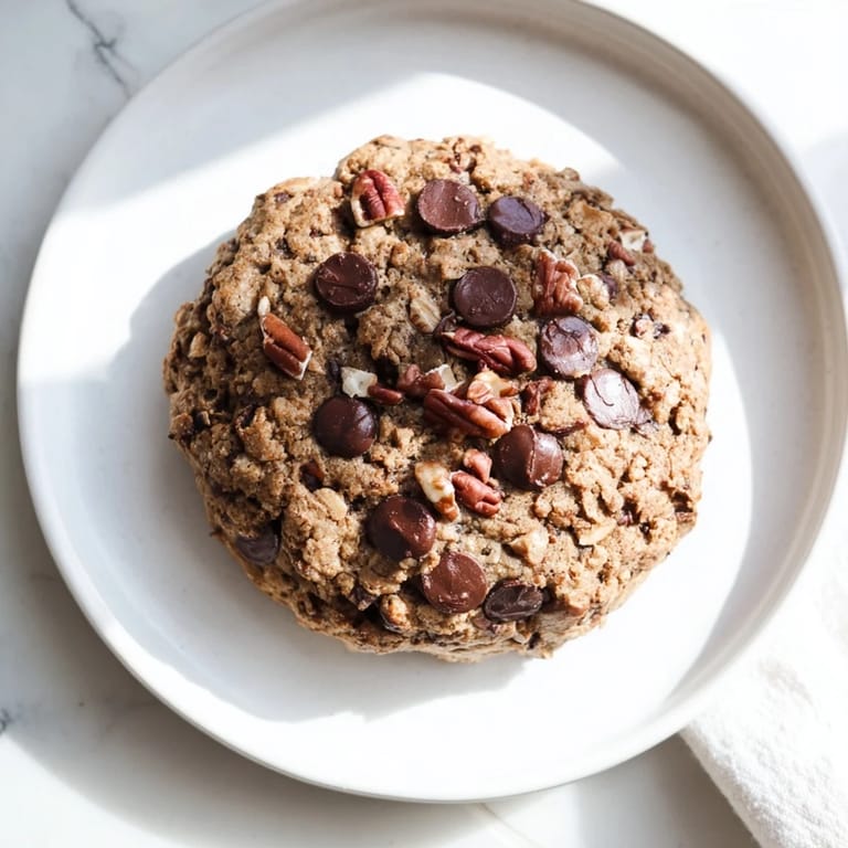 Warm from the oven, these Chewy Protein Chocolate Chip Cookies have melty chocolate chips and a delightful texture.