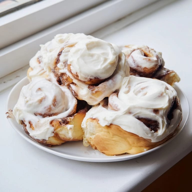 Fluffy, baked Viral TikTok Heavy Cream Cinnamon Rolls with a rich, buttery swirl, perfect for sharing.