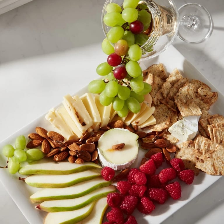 An eye-catching Champagne Waterfall Board, featuring a cascading array of snacks perfect for your next gathering.