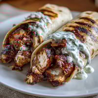 Irresistible Chicken Shawarma with Garlic Sauce on a platter, served with warm pita, fresh vegetables, and creamy garlic drizzle.  